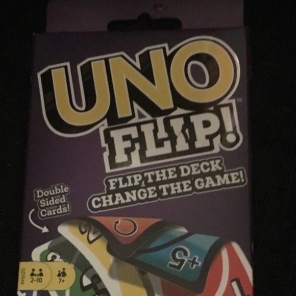 UNO CARD GAME AGE 7 + NEW UNO FLIP! FLIP CARD AND CHANGE THE GAME! Kids & Family - Picture 2 of 2